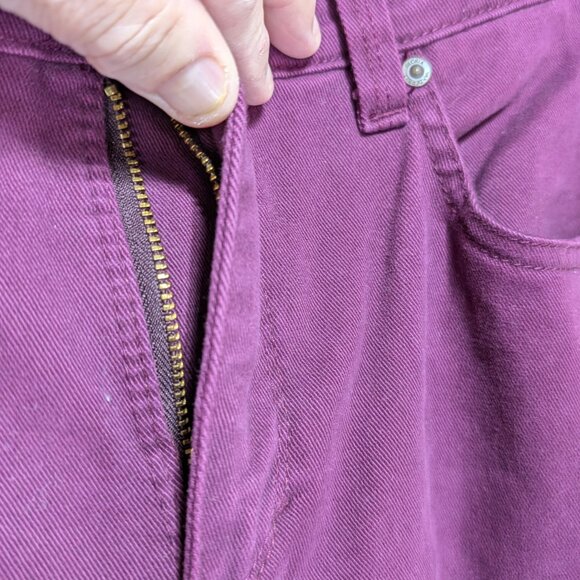 Gloria Vanderbilt Amanda Purple High-Waisted Pants Size 8P - Picture 7 of 12